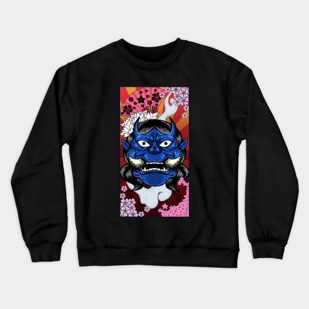 ONI MASK Crewneck Sweatshirt by droidmonkey